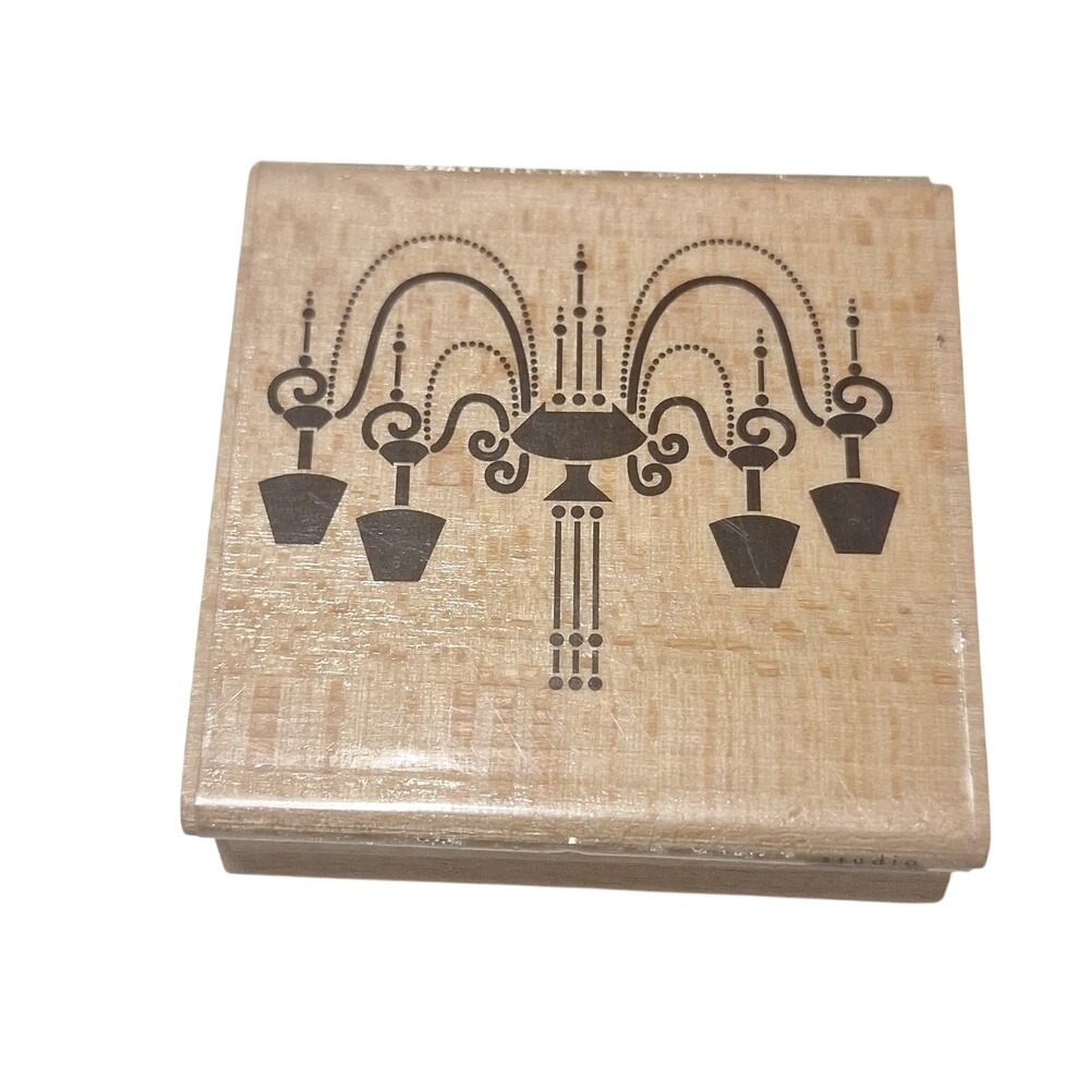 Hampton Art Studio G Rubber Stamp Set Butterfly Flower‎ Chandelier Bunny - Picture 4 of 8
